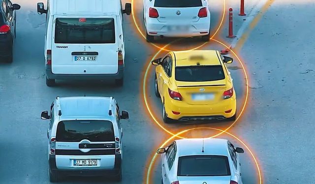 Gaziantep'te trafikte 'kaynak' yapan 498 araca ceza