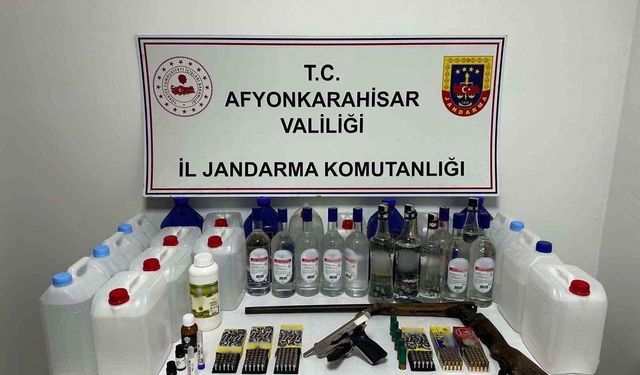 Jandarmadan sahte alkol operasyonu