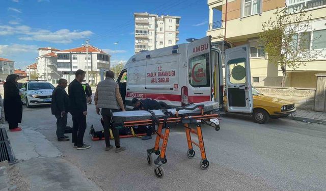 Karaman'da devrilen motosiklet metrelerce sürüklendi: 1 yaralı