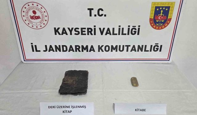 Kayseri'de tarihi eser operasyonu