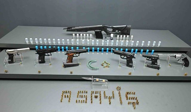 Kırşehir'de şok uygulamada silah ele geçirildi
