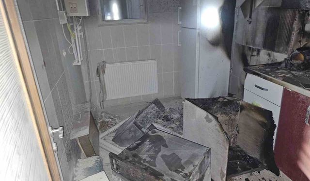 Kovancılar'da korkutan yangın