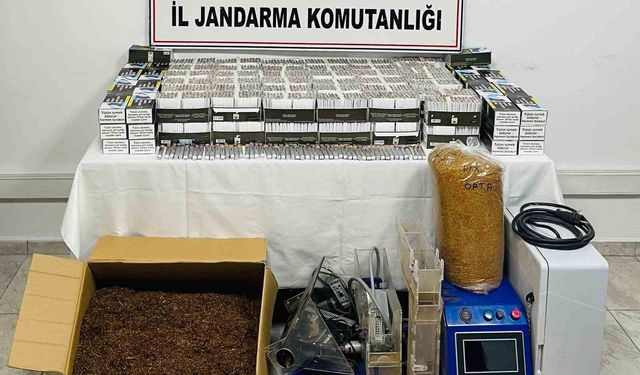 Kütahya'da kaçak tütün operasyonu