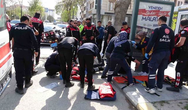 Malatya'da yunus timleri kaza yaptı: 2 polis yaralı