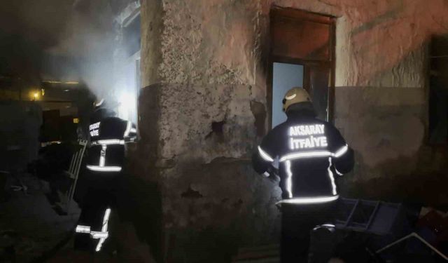 Metruk evde çıkan yangın paniğe neden oldu