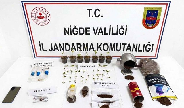 Niğde'de uyuşturucu operasyonu: 1 gözaltı