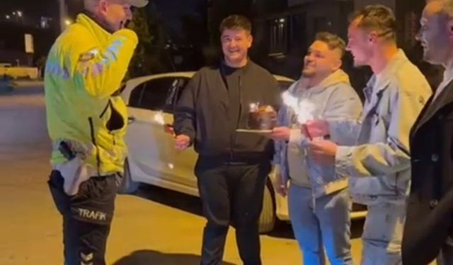 Sahte ihbarla polis haftasını kutladılar