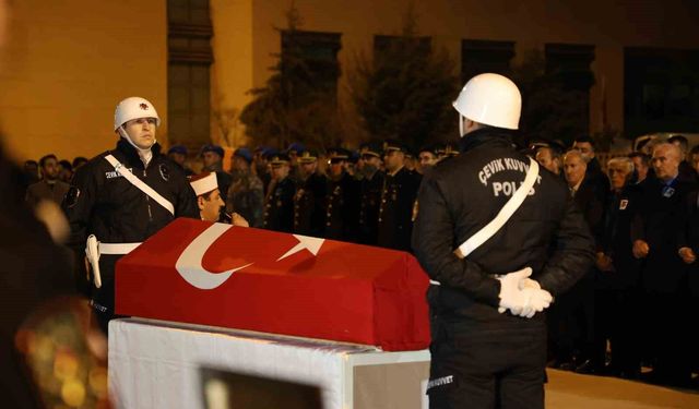 Şehit polis memuru Seçkin Yalçın, memleketi Elazığ'da törenle karşılandı