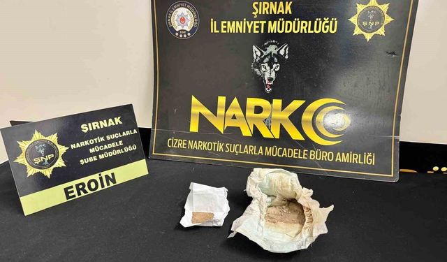 Şırnak'ta çocuk bezine gizlenmiş eroin ele geçirildi: 1 gözaltı