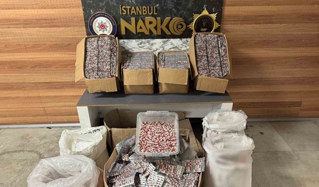 Sultanbeyli'de uyuşturucu operasyonu: 343 bin adet hap ele geçirildi