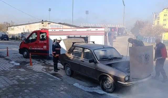 Tavşanlı'da araç yangını korkuttu