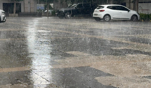 Bursa'da dolu yağışı etkili oldu