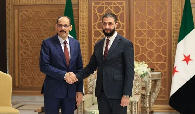 MİT Başkanı Kalın, Şara ile bölgedeki son gelişmeleri görüştü