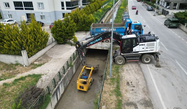 Büyükşehir Nilüfer'in derelerini ıslah ediyor