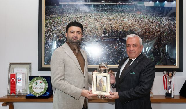 Başkan Şadi Özdemir’den Bursaspor’a tebrik ziyareti