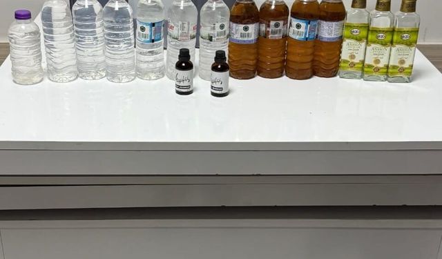 Akşehir'de sahte alkol operasyonu