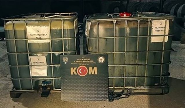 Bilecik'te bin 900 litre kaçak akaryakıt ele geçirildi