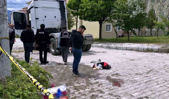 Emet'te tırın ayağının üzerinden geçtiği yaşlı kadın yaralandı