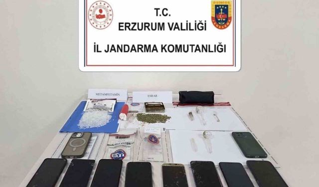 Erzurum'da uyuşturucu operasyonu; 7 kişi tutuklandı