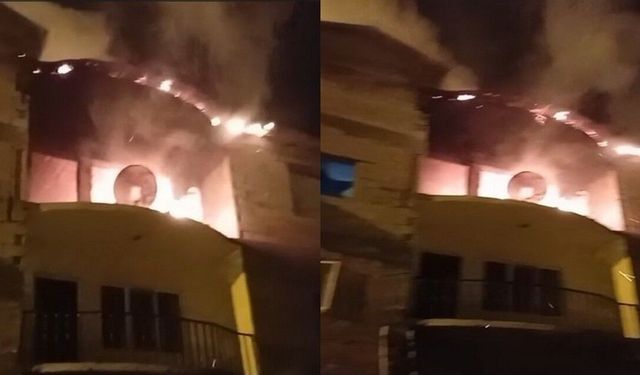 Hakkari'de korkutan ev yangını
