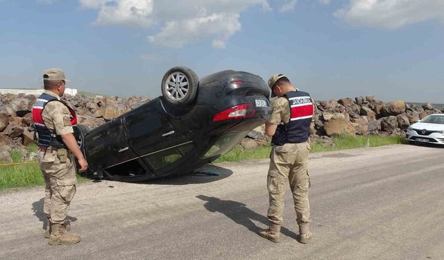 Kilis'te feci kaza: Otomobil taklalar attı, 5 kişi yaralandı