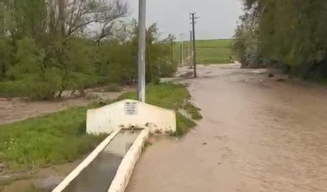 Kırşehir'de sağanak sele dönüştü: Arı kovanları zarar gördü