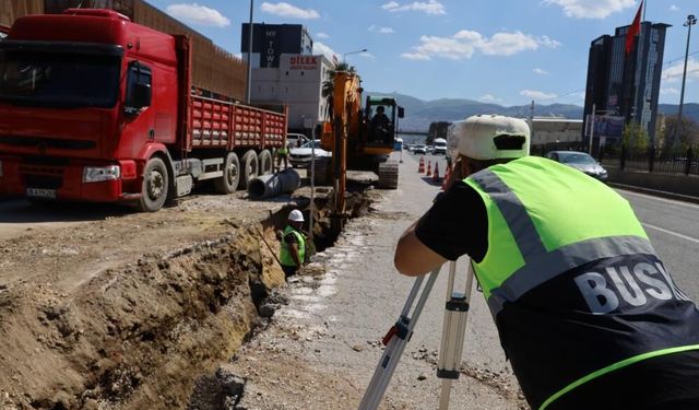 Büyükşehir Bursa'nın yeni yerleşimlerinde altyapıyı güçlendiriyor