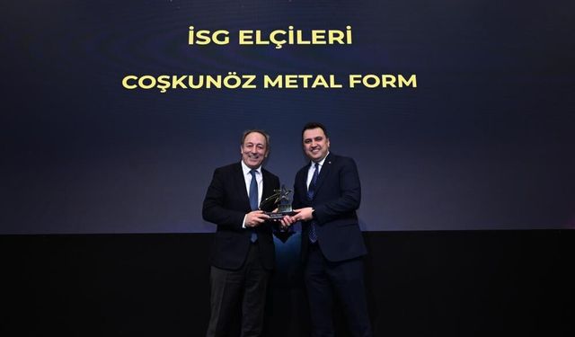 Coşkunöz Metal Form, İSG Elçileri Kategorisinde ödül aldı