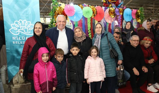 Nilüfer’de hıdırellez ateşi yağmura rağmen sönmedi