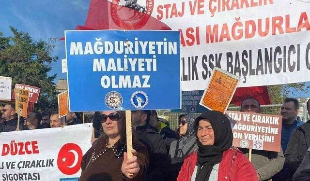 Staj ve Çıraklık Sigortası Mağdurları Ankara’ya Yürüyor