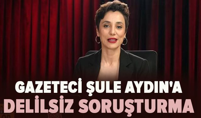Gazeteci Şule Aydın'a delilsiz soruşturma