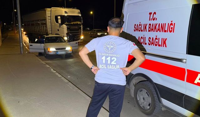 Aldığı maddenin etkisiyle baygın bulunan sürücü ekipleri harekete geçirdi