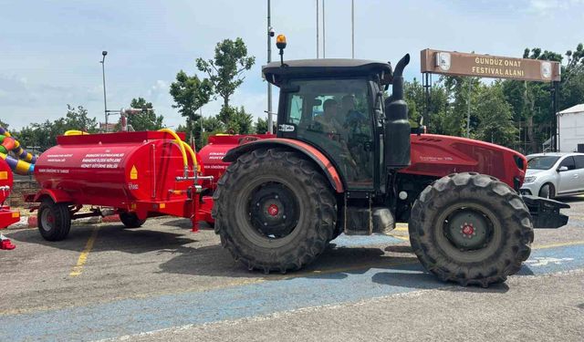 Babaeski'de köylere 16 adet yangın söndürme tankeri dağıtıldı