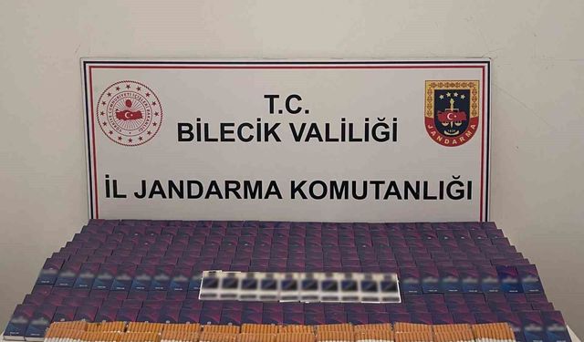 Bilecik'te 9 bin 900 adet doldurulmuş makaron ele geçirildi