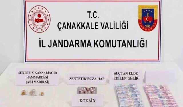 Çanakkale'de uyuşturucu operasyonu: 3 şüpheli tutuklandı