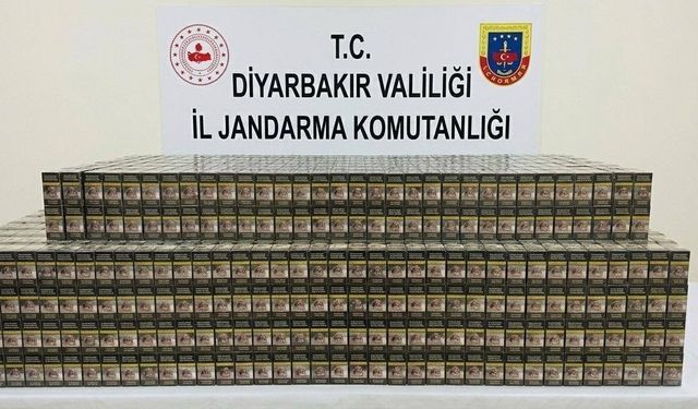 Diyarbakır'da 14 bin 988 paket kaçak sigara ele geçirildi