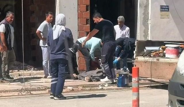Elektrik akımına kapılıp inşaattan düşerek öldü