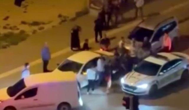 Gaziantep'te meydana savaşını aratmayan trafik kavgası