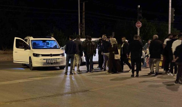 Hasköy'de iki otomobil çarpıştı: Yaralanan olmadı
