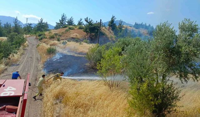 Kahramanmaraş'ta bahçe yangını
