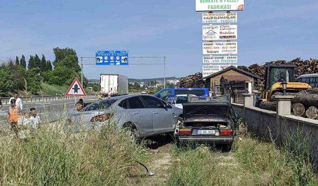 Keşan'daki trafik kazasında 2 kişi yaralandı