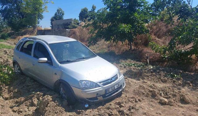 Bursa’da korkutan kaza: Meyve bahçesine uçtu