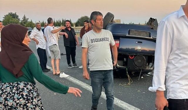 Lüleburgaz'da lastiği patlayan otomobil takla attı: 3 ölü, 1 yaralı