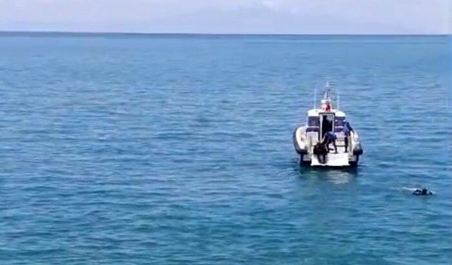 Otomobil Van Gölü'ne uçtu: Sürücü yaralı kurtarıldı