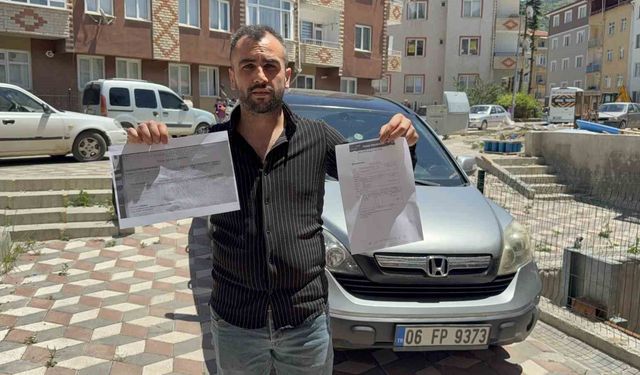 Otomobilin üç önceki sahibinin cezası yeni sahibinin başını ağrıttı
