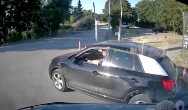Sakarya'da savcı ile minibüs şoförünün trafikteki kavgası kamerada