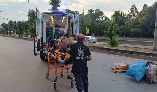 Trafiğe kapalı alanda kaza: 1 yaralı