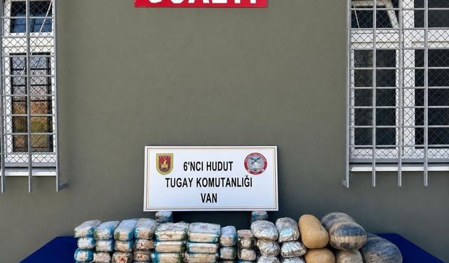Van'da sınır hattında 44 kilo uyuşturucu ele geçirildi
