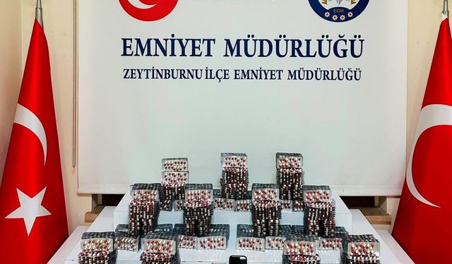 Zeytinburnu'nda 11 bin 60 sentetik ecza ele geçirildi