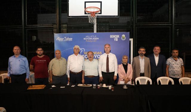 Alper Taban, vatandaşlarla bir araya geldi